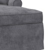 Fotel loungba szoknyával sötétszürke 157 x 91 x 91 cm ares