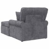 Fotel loungba szoknyával sötétszürke 157 x 91 x 91 cm ares