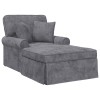 Fotel loungba szoknyával sötétszürke 157 x 91 x 91 cm ares