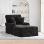Fotel loungba szoknyával párnával fekete 157 x 91 x 91 cm ares