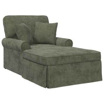 Fotel loungba szoknyával párnával zöld 157 x 91 x 91 cm ares