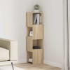 Sarokszekrény sonoma tölgy 25,5x25x102cm faanyag