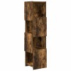 Sarokszekrény füstölt tölgy 25,5x25x102cm faanyag