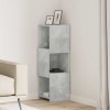 Sarokszekrény beton szürke 30,5x30x95cm faanyag