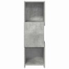 Sarokszekrény beton szürke 30,5x30x95cm faanyag
