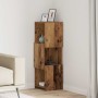 Sarokszekrény öreg fa 30,5x30x95cm faanyag