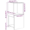 Sarokszekrény beton szürke 30,5x30x65cm faanyag