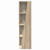 Sarokszekrény sonoma tölgy 27,5x27x102cm faanyag