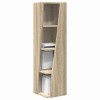 Sarokszekrény sonoma tölgy 27,5x27x102cm faanyag