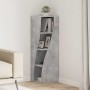 Sarokszekrény beton szürke 32x32x102cm faanyag