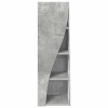 Sarokszekrény beton szürke 32x32x102cm faanyag