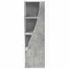 Sarokszekrény beton szürke 32x32x102cm faanyag