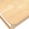 Étkező székek 2 pcs természetes 42 x 47.5 x 81 cm tömör gumi fa
