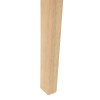 Étkező székek 2 pcs természetes 42 x 47.5 x 81 cm tömör gumi fa