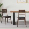 Étkező székek 2 pcs világos barna 43 x 54 x 89 cm tömör gumi fa