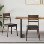 Étkező székek 2 pcs világos barna 43 x 54 x 89 cm tömör gumi fa