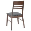Étkező székek 2 pcs világos barna 43 x 54 x 89 cm tömör gumi fa