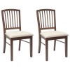 Étkező székek 2 pcs világos barna 50 x 52,5 x 91 cm