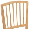Étkező székek 2 pcs természetes 50 x 52,5 x 91 cm tömör gumi fa