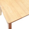 Étkező székek 2 pcs természetes 50 x 52,5 x 91 cm tömör gumi fa