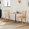Étkező székek 2 pcs természetes 50 x 52,5 x 91 cm tömör gumi fa