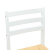 Étkező székek 2 pcs tömör gumi fa fehér 40 x 47,5 x 99,5 cm