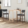 Étkező székek 2 pcs világos barna 48 x 49 x 95 cm tömör gumi fa