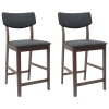 Étkező székek 2 pcs világos barna 48 x 49 x 95 cm tömör gumi fa