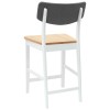 Étkező székek 2 pcs fehér 48 x 49 x 95 cm tömör gumi fa