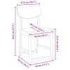 Étkező székek 2 pcs fehér 48 x 49 x 95 cm tömör gumi fa