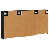Fürdőszobai szekrény szett 3 pcs 126 x 16 x 62.5 cm faanyag