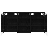Fürdőszobai szekrény szett 3 pcs 126 x 16 x 62.5 cm faanyag