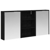 Fürdőszobai szekrény szett 3 pcs 126 x 16 x 62.5 cm faanyag