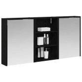 Fürdőszobai szekrény szett 3 pcs 126 x 16 x 62.5 cm faanyag