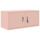 Tárolószekrény rózsaszín 90 x 40 x 40 cm hidegen hengerelt acél