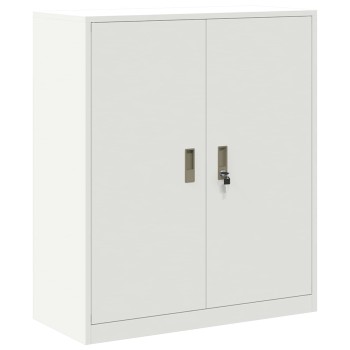 Tárolószekrény fehér 90 x 40 x 105 cm acél