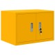 Tárolószekrény tárolóval mustár sárga 60 x 40 x 40 cm