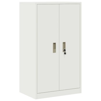 Tárolószekrény fehér 60 x 40 x 105 cm acél