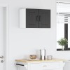 Fali szekrény lucca 2 pcs fekete 30 x 31 x 40 cm szerelt fa