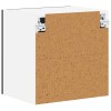 Fali szekrény lucca 2 pcs fekete 40 x 31 x 40 cm szerelt fa