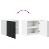 Fali szekrény lucca 2 pcs fekete 40 x 31 x 40 cm szerelt fa