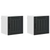 Fali szekrény lucca 2 pcs fekete 40 x 31 x 40 cm szerelt fa