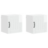 Fali szekrény lucca 2 pcs magasfényű fehér 40 x 31 x 40 cm