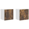 Fali szekrény lucca 2 pcs füstös tölgy 40 x 31 x 40 cm