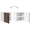 Fali szekrény lucca 2 pcs barna tölgy 40 x 31 x 40 cm