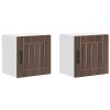 Fali szekrény lucca 2 pcs barna tölgy 40 x 31 x 40 cm