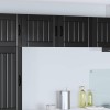 Fali szekrény lucca 2 pcs fekete 50 x 31 x 40 cm szerelt fa
