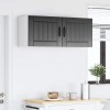 Fali szekrény lucca 2 pcs fekete 50 x 31 x 40 cm szerelt fa