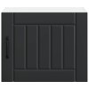 Fali szekrény lucca 2 pcs fekete 50 x 31 x 40 cm szerelt fa