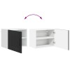 Fali szekrény lucca 2 pcs fekete 50 x 31 x 40 cm szerelt fa